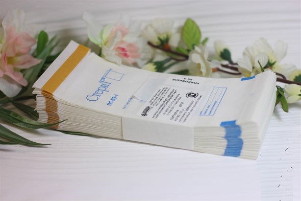 Крафт-пакеты Винар для стерилизации 100*200, 100 шт белые - фото 19825