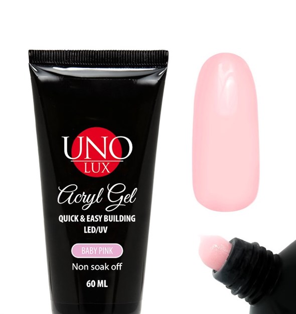 AcrylGel  Uno Lux , Baby Pink, 60 ml. - фото 21518