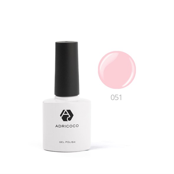 Гель-лак ADRICOCO №051 розовое парфе (8 мл.) - фото 23050