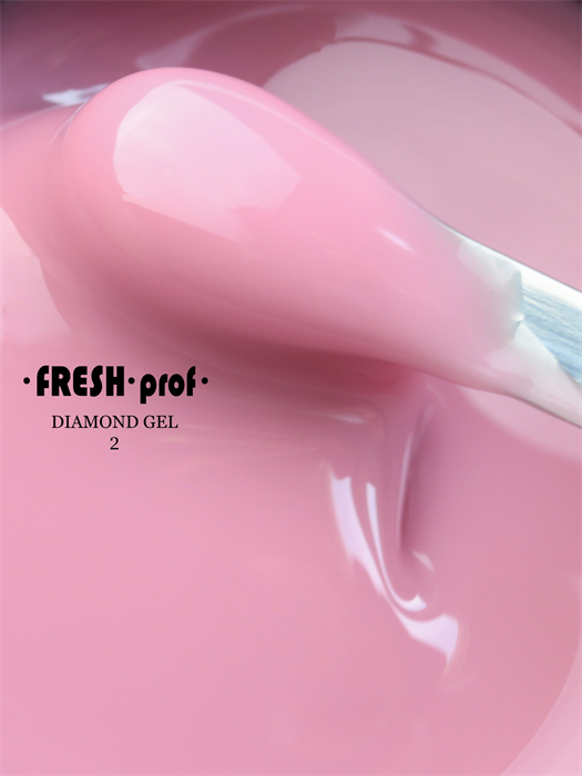 Гель Fresh Prof Diamond жесткий Lipstick Camouflage №2, 15 гр - фото 29095