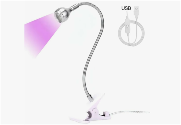 Ультрафиолетовый фонарик на прищепке 00082922 - фото 37013