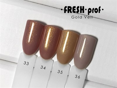 Гель-лак Fresh prof Gold Veil 33, 8 мл