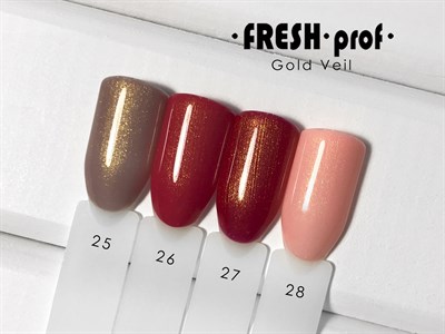 Гель-лак Fresh prof Gold Veil 25, 8 мл