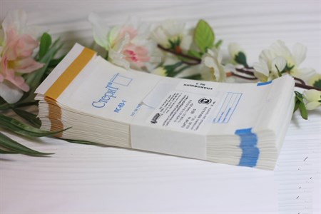 Крафт-пакеты Винар для стерилизации 100*200, 100 шт белые