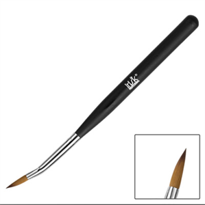 Кисть Irisk для акрила изогнутая натуральный ворс №4, длина ручки 12,5см