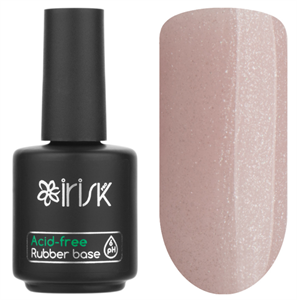 База Irisk каучуковая бескислотная Acid-free Rubber Base 05 Natural Shimmer Pink, 18мл