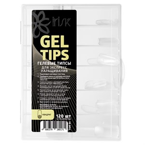 Гелевые типсы Irisk для ногтей Gel Tips Квадрат, 120 шт