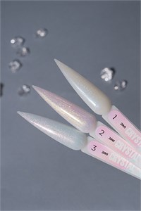Топ TNL Crystal 2 в 1, с эффектом втирки, №01 - лилово-перламутровый, 10 мл 1630924